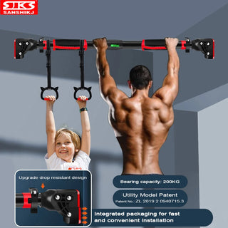 New Wall-mounted Pull Up Horizontal Bar - Needy Fit