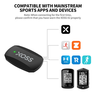 XOSS Vortex X2 Heart Rate Speed Cadence Sensor - Needy Fit