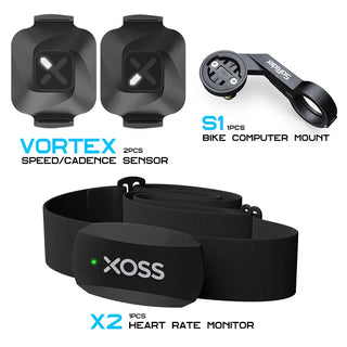 XOSS Vortex X2 Heart Rate Speed Cadence Sensor - Needy Fit